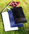 TC033 Towel City Printable Border Golf Towel Black colour image